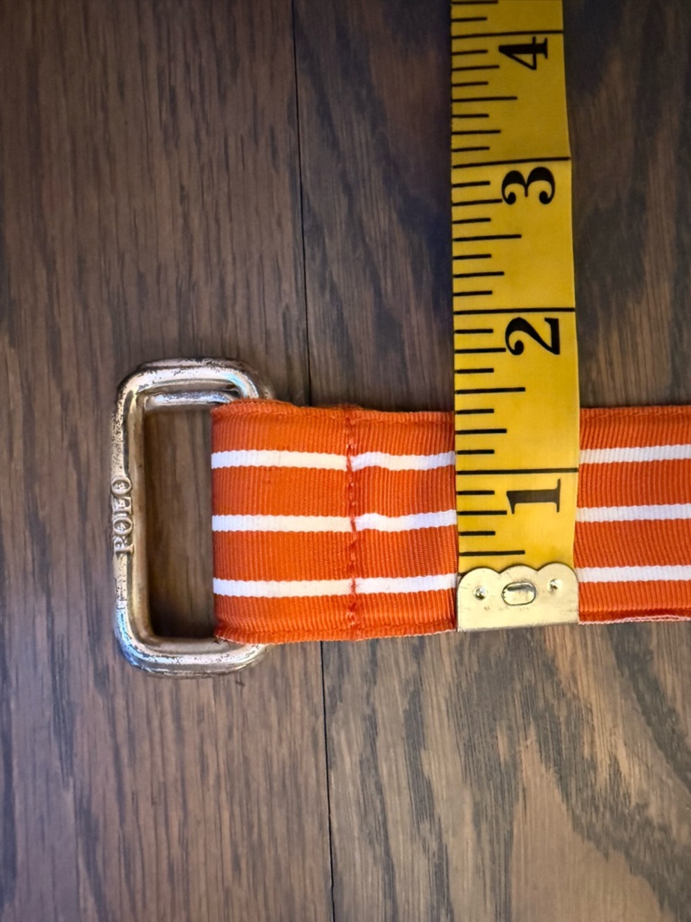 Unisex Polo by Ralph Lauren Striped Fabric Vintage Webbing Belt Size Large - Picture 3 of 6